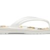 Crocs Crocband tryckta flipflops ”White Tan” 205943-94S
