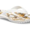 Crocs Crocband tryckta flipflops ”White Tan” 205943-94S