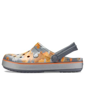 Crocs Crocband tryckta sandaler Svart Orange Kamouflage ”Black Orange” 205834-02Q