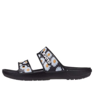 Crocs Daisy Lättvikts slitstarka sporttofflor Unisex Svart Vit 207284-0ZI