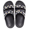Crocs Daisy Lättvikts slitstarka sporttofflor Unisex Svart Vit 207284-0ZI