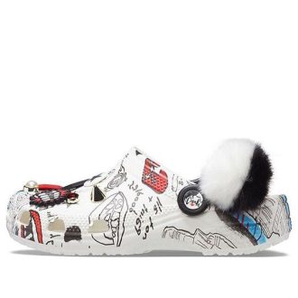 Crocs Disney x Crocs Mönster Unisex vita sandaler 207401-100