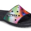 Crocs Färgglada Casual Unisex Flerfärgade Svarta Tofflor 207557-0C4