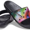 Crocs Färgglada Casual Unisex Flerfärgade Svarta Tofflor 207557-0C4