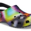 Crocs färgglada Crocs Beach Unisex flerfärgade svarta sandaler 207556-0C4
