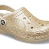Crocs (GS) Baya-fodrade glitterträskor ”Gold” 207656-11S