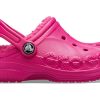 Crocs (GS) Baya-fodrade träskor ”Candy Pink” 205977-6X3