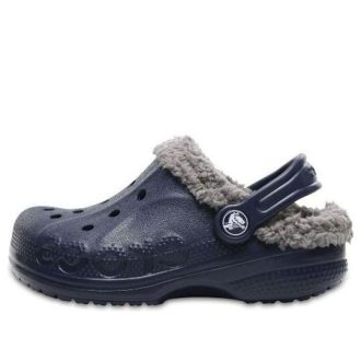 Crocs (GS) Baya-fodrade träskor ”Navy Grey” 11745-46U