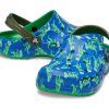 Crocs (GS) Baya tryckta träskor ”Blue Bolt Multi” 207657-4LB