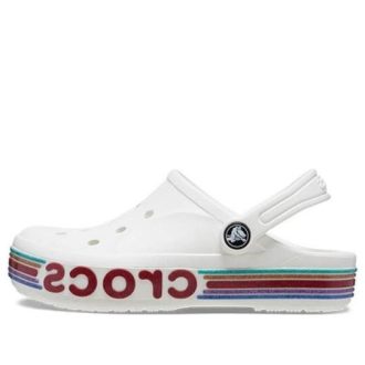 Crocs (GS) Bayaband Rainbow Glitter Clogs ”White Red” 209731-100