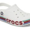 Crocs (GS) Bayaband Rainbow Glitter Clogs ”White Red” 209731-100
