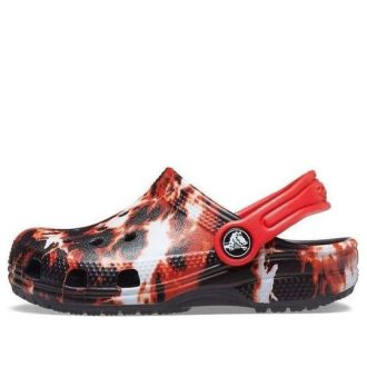 Crocs (GS) Classic Bleach Dye Clogs ”Red White Black” 207404-063