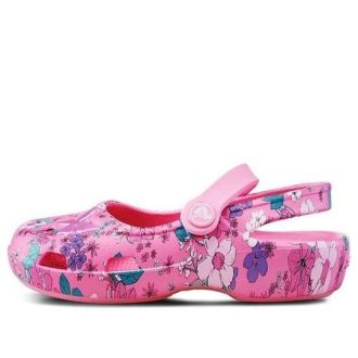 Crocs (GS) Classic Charm Mary Jane Sandaler ”Pink Purple” 206364-669