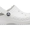 Crocs (GS) Classic Clog Håll dig varm Lättviktsvit grå sandaler ”White Light Grey” 205977-11H Crocs (GS) Classic Clog Håll dig varm Lättviktsvit grå sandaler ”White Light Grey” 205977-11H