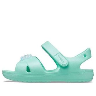 Crocs (GS) Classic Cross-Strap Charm Sandaler ”Turquoise” 206947-3U3