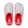 Crocs (GS) Classic Fodrade Elevated Sweethearts träskor ”Röd Vita” 207738-119