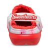 Crocs (GS) Classic Fodrade Elevated Sweethearts träskor ”Röd Vita” 207738-119