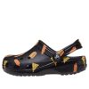 Crocs (GS) Classic Food Print Träskor ”Black Yellow” 207150-001
