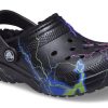 Crocs (GS) Classic Fuzz-fodrad träsko ”Black Lightning” 207322-0C4