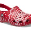 Crocs (GS) Classic Holiday Sweater Clogs ”Red White” 209221-90H