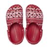 Crocs (GS) Classic Holiday Sweater Clogs ”Red White” 209221-90H