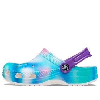 Crocs (GS) Classic Solarized Clogs ”Blue Green Purple” 207587-94S