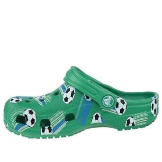 Crocs (GS) Classic Sports Ball Clogs ”Green White” 206417-3TJ