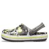 Crocs (GS) Crocband Camo tryckta träskor ”Grå Svart Gul” 205301-0ED