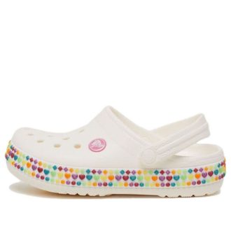 Crocs (GS) Crocband Gem Band Clogs ”White Multi” 207605-100
