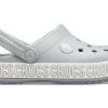 Crocs (GS) Crocband Logo Mania Clogs ”Grey Silver” 205992-00J