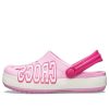 Crocs (GS) Crocband logotyp träskor ”Pink White” 205533-6I2