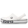 Crocs (GS) Crocband logotyp träskor ”White Black” 206022-103