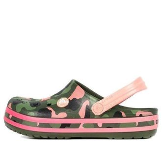 Crocs (GS) Crocband Multi Graphic Clogs ”Green Pink” 205532-737