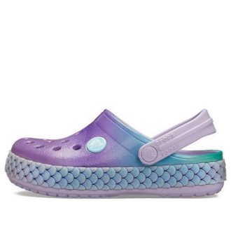Crocs (GS) Crocband Rainbow Glitter Band Träskor ”Purple Blue” 206344-530