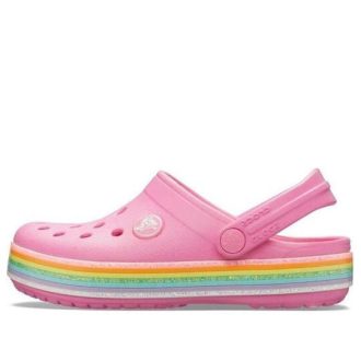 Crocs (GS) Crocband Rainbow Glitter Clogs ”Pink” 206151-669