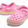 Crocs (GS) Crocband Rainbow Glitter Clogs ”Pink” 206151-669