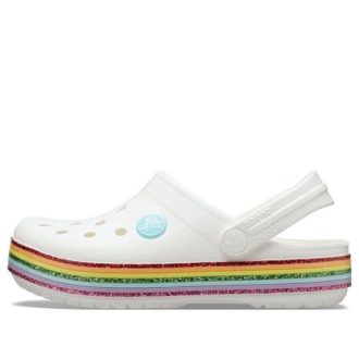 Crocs (GS) Crocband Rainbow Shoes ”White Multi” 206751-100