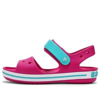 Crocs (GS) Crocband-sandaler med remstängning ”Pink Blue” 12856-6LH