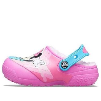 Crocs (GS) Fun Lab Disney Minnie Fodrade träskor ”Pink Blue” 206554-6QQ