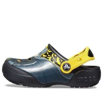 Crocs (GS) Fun Lab Ikoniska Batman-träskor ”Navy Yellow” 205514-001