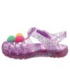 Crocs (GS) Isabella Glitter Flat Sandaler ”Purple Pink” 205038-518