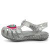 Crocs (GS) Isabella Glitter Flat Sandals ”Grey Silver” 205038-040