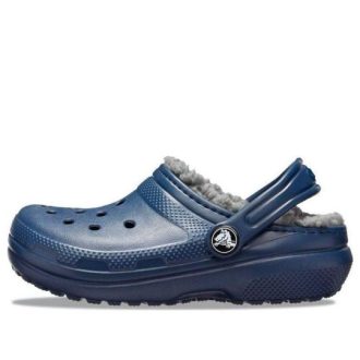 Crocs (GS) Klassisk fodrad glitterträsko ”Blå” 207010-459