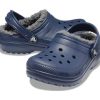 Crocs (GS) Klassisk fodrad glitterträsko ”Blå” 207010-459