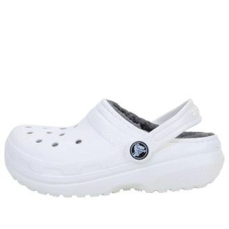 Crocs (GS) Klassisk fodrad träsko ”Vit” 207010-10M