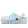 Crocs (GS) Klassisk fodrad ur världen träskor ”Blue Multi-Color” 207322-90H