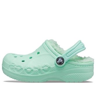 Crocs (GS) Klassiska Baya-fodrade träskor ”Mint” 205977-3TI