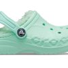 Crocs (GS) Klassiska Baya-fodrade träskor ”Mint” 205977-3TI