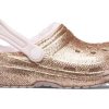 Crocs (GS) Klassiska fodrade glitterträskor ”Gold Pink” 207462-2UB