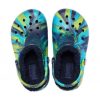 Crocs (GS) klassiska fodrade marmorerade träskor ”Blue Tie Dye” 207238-4HQ